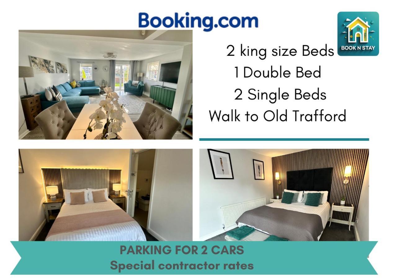 Waterside Mufc & Trafford Centre Townhouse 4 Bedroom Free Parking مانشستر المظهر الخارجي الصورة